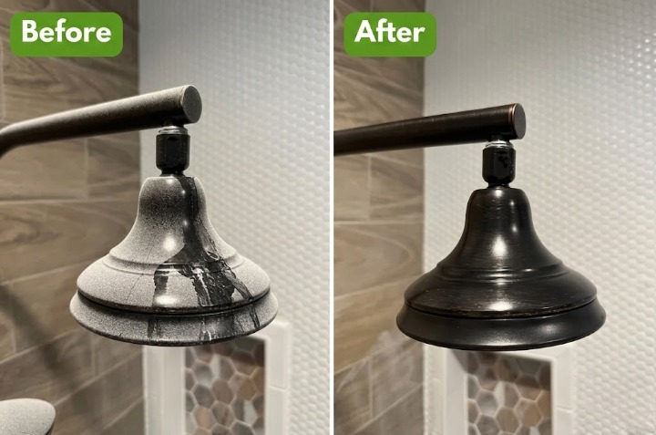 Professional bathroom cleaning result